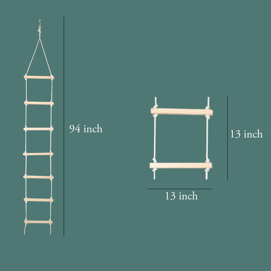Kids Rope Climbing Ladder Indoor/Outdoor for 4 to 10 Years