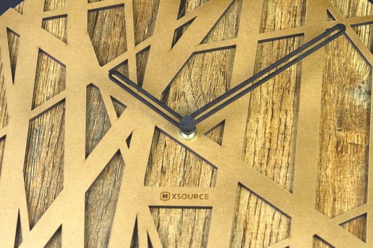 Wooden Non Ticking Wall Clock