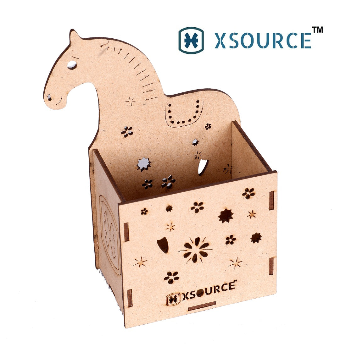 Wooden Horse Shaped Pen Stand