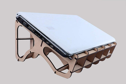Wooden Parametric Heighted Laptop Stand for All Kind of Laptops