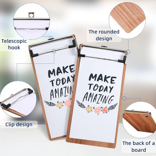 Wooden Mini Clipboards for Restaurants & Office