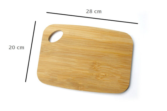 Natural Rubber Wood Chopping Board with Antibacterial Surface for Kitchen