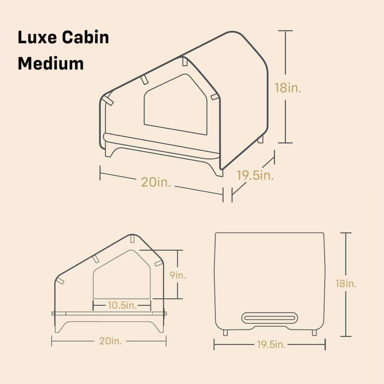 Wooden Foldable Pet House for Dog and Cat with Removable Cushion (Small)