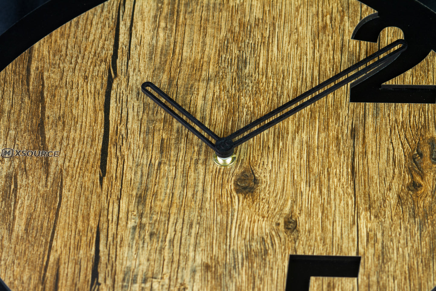 Wooden Non Ticking Wall Clock