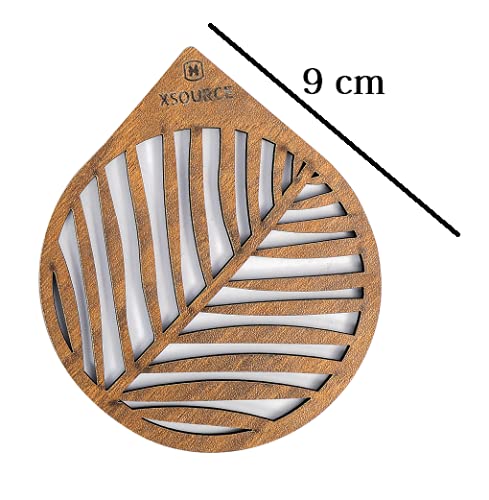 Wooden Pear Tea Coasters Set of 6