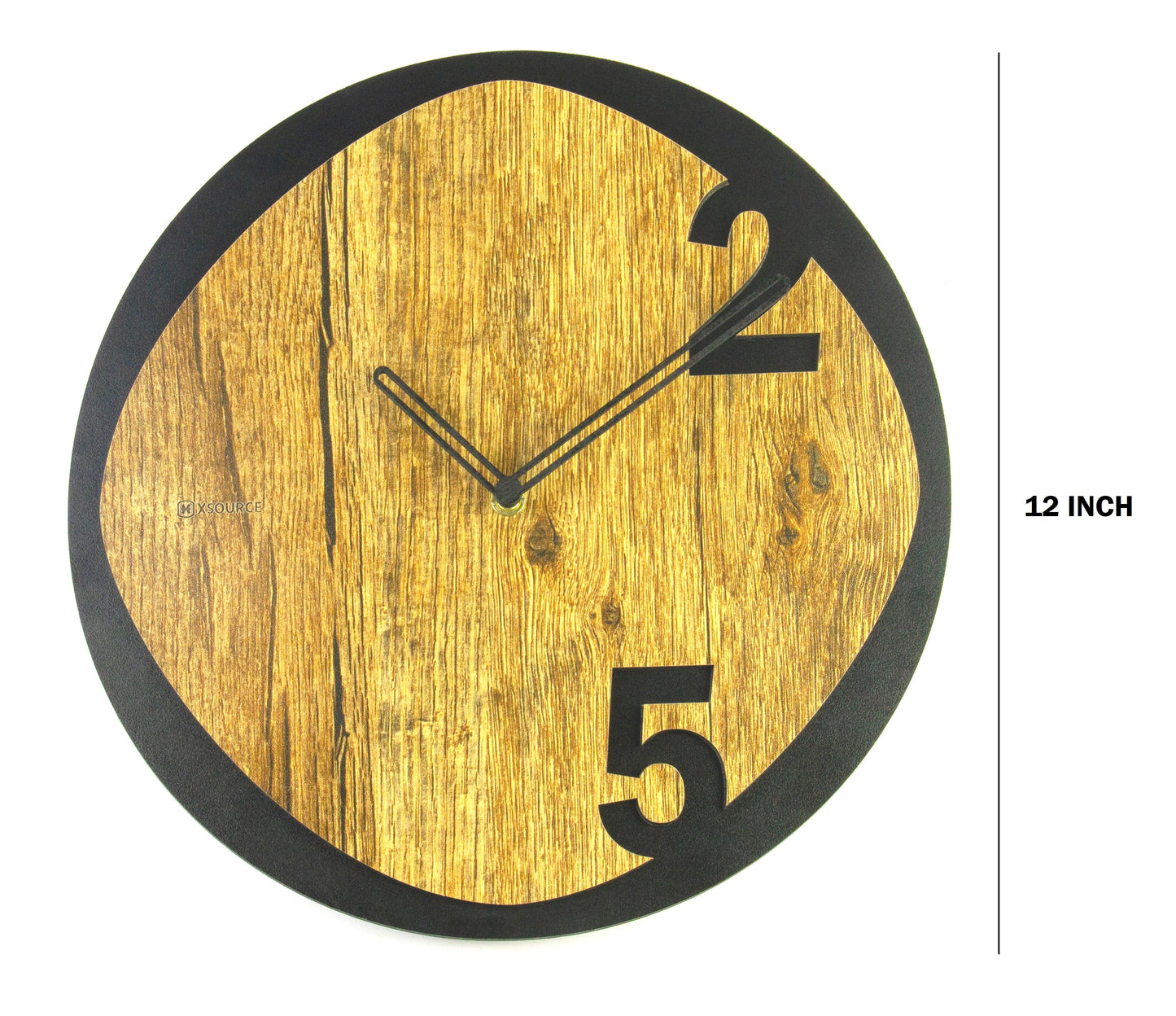 Wooden Non Ticking Wall Clock