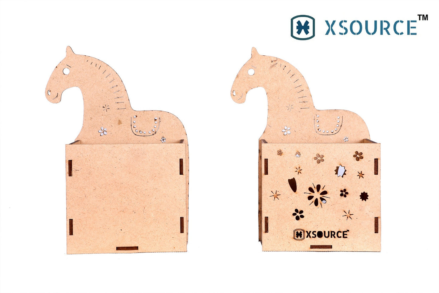 Wooden Horse Shaped Pen Stand