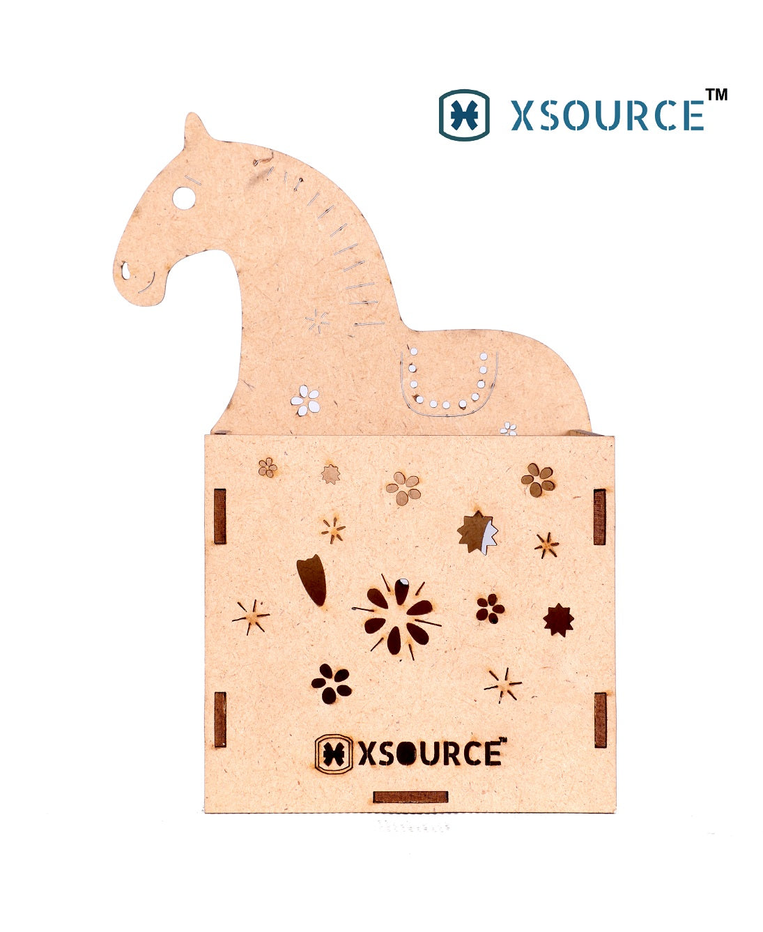 Wooden Horse Shaped Pen Stand