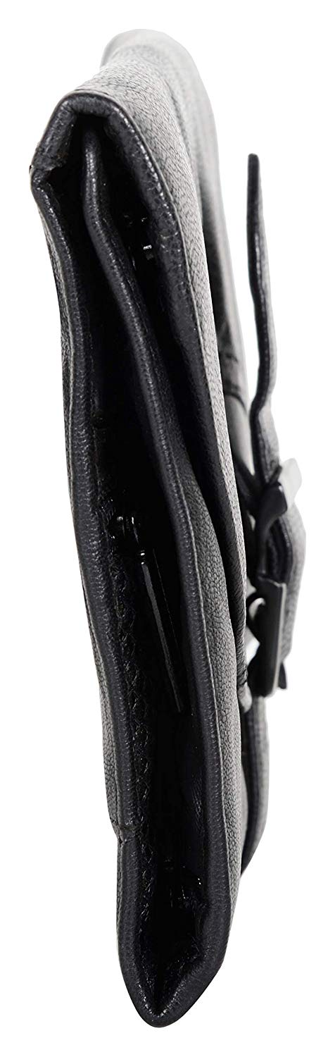 Men's Black Leather Toiletry Bag