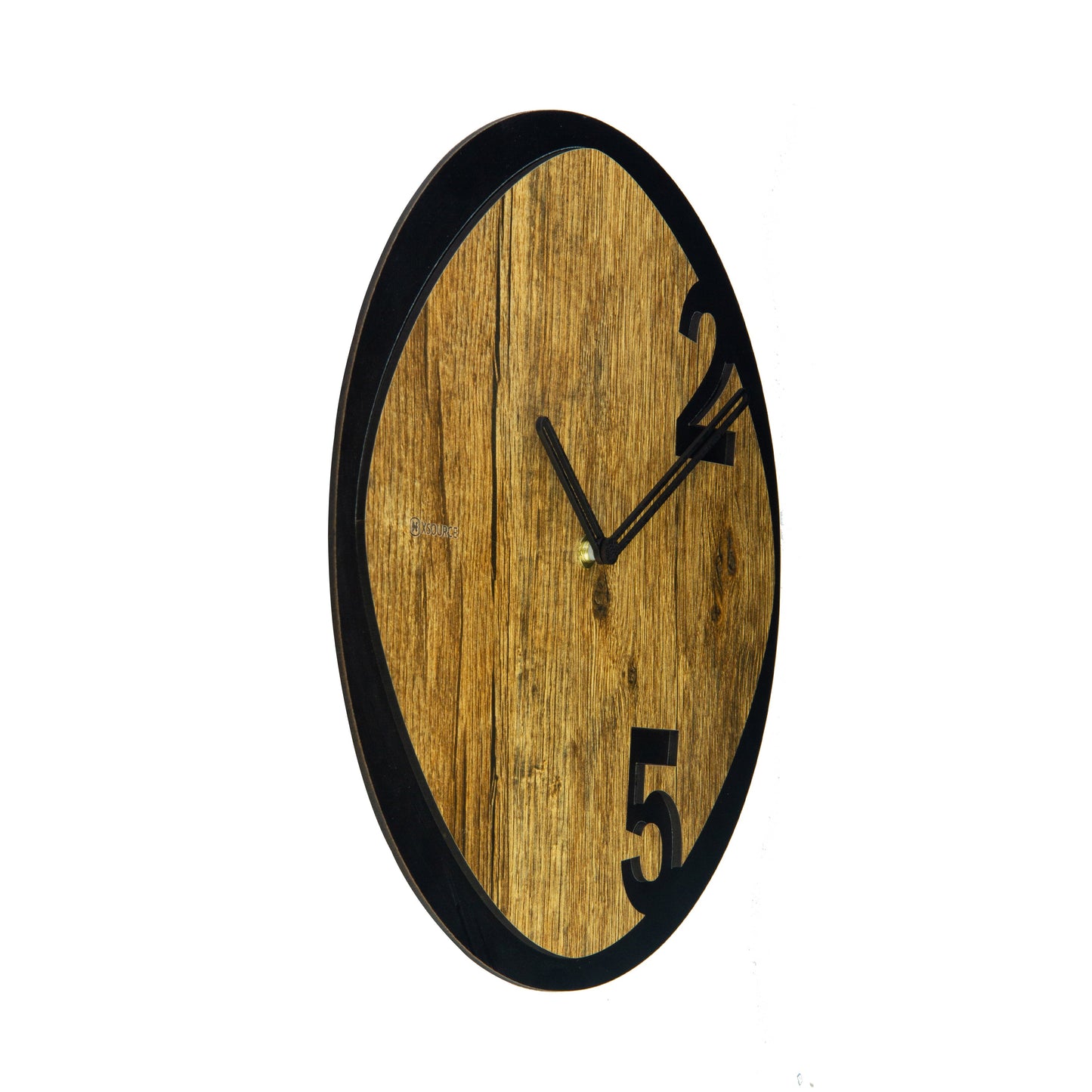 Wooden Non Ticking Wall Clock
