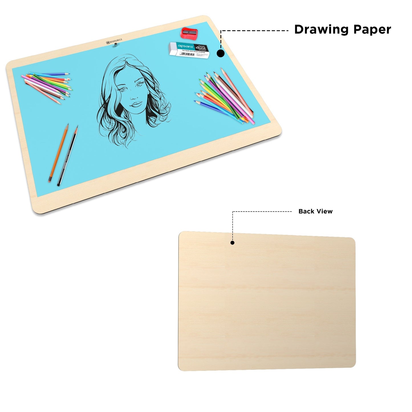 Wooden Lightweight Drawing Board with Magnet for Kids & Artists