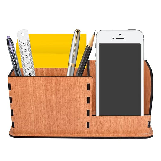 Wooden Office Desk Organizer for Office and Study Table (SMALL)