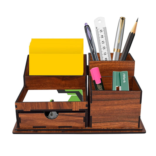Wooden Office Desk Organizer for Office and Study Table (BIG)