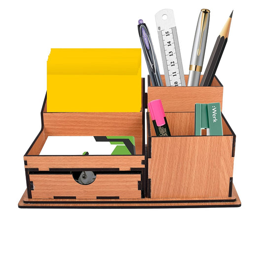 Wooden Office Desk Organizer for Office and Study Table (BIG)
