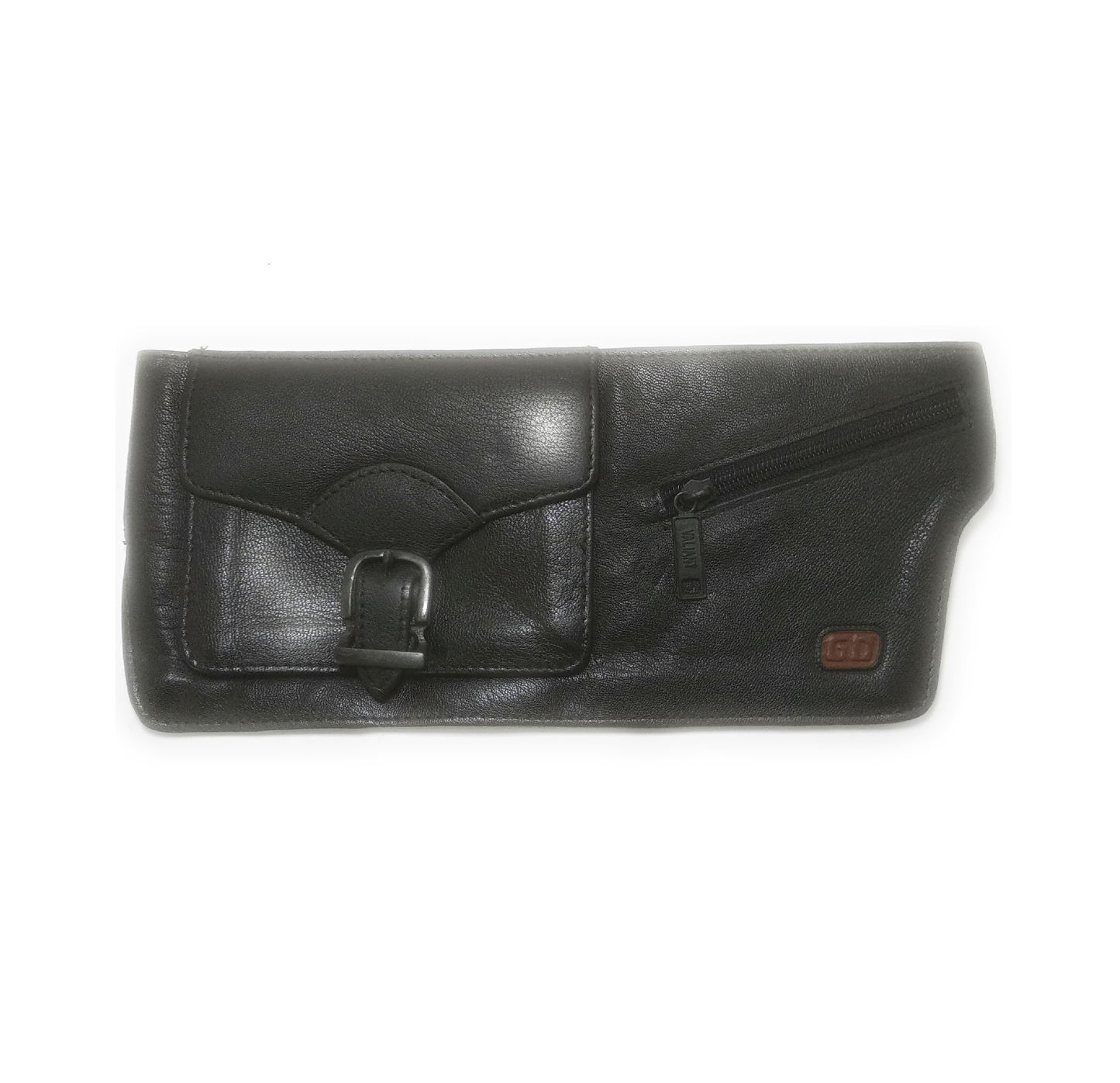 Leather Waist Bag with Adjustable Strap and Wallet with Passport and Card Holder