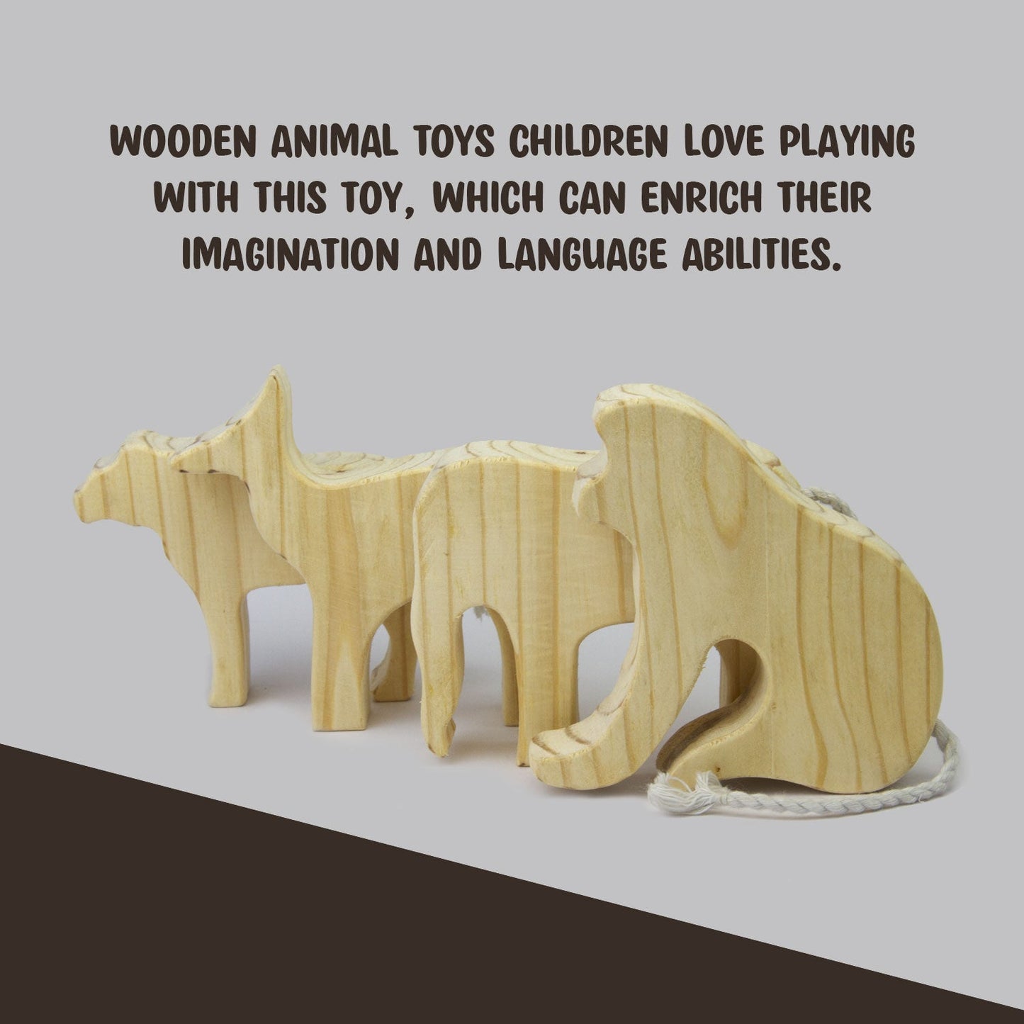 Wooden Animal Educational Toy for Toddlers & Kids