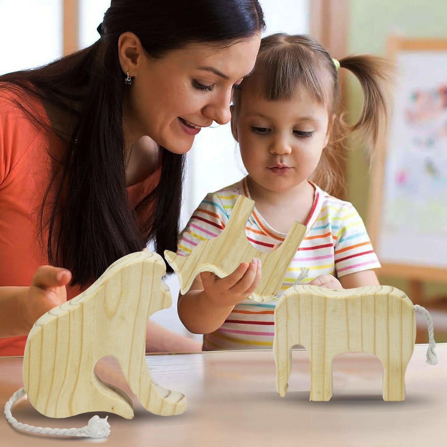 Wooden Animal Educational Toy for Toddlers & Kids
