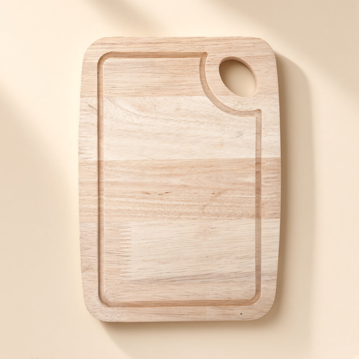 Wooden Chopping Board - Natural Rubberwood, Small/Large/With Serving Plate