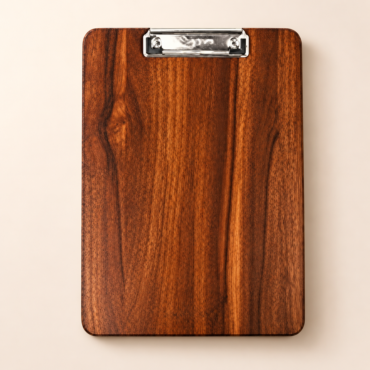 Wooden Clipboard with Metal Clip - 6 Premium Finishes (MOQ 2)