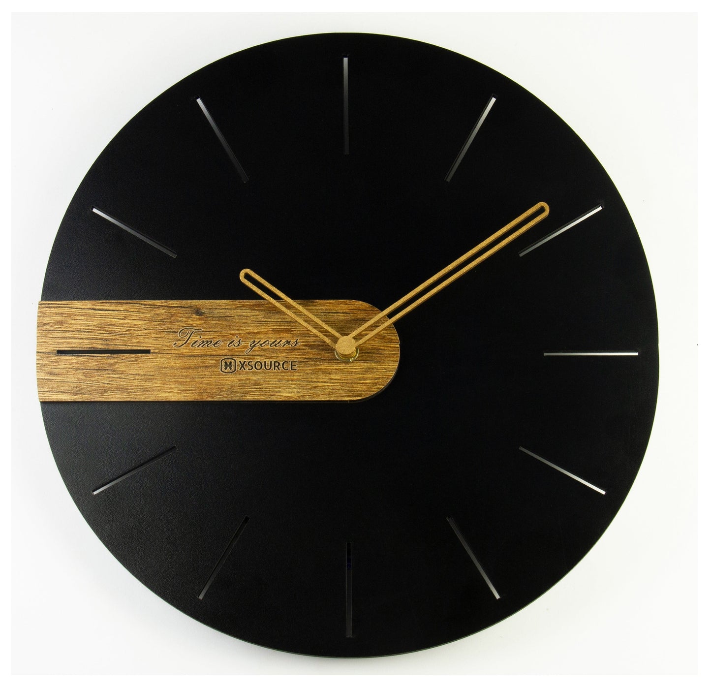 Wooden Non Ticking Wall Clock