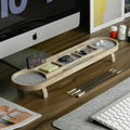 Wooden Desk Organiser Tray with Compartments - Design 5