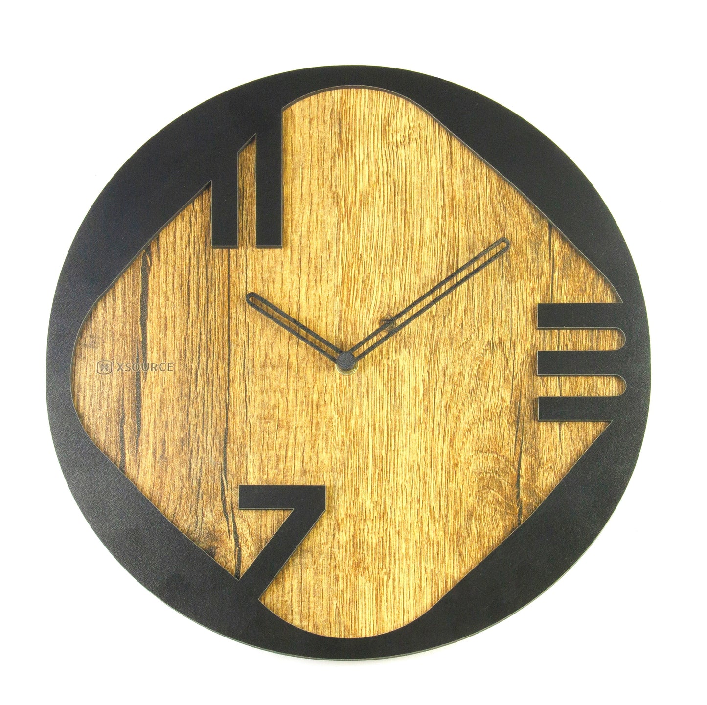 Wooden Non Ticking Wall Clock