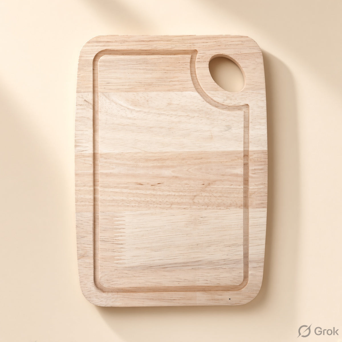 Wooden Chopping Board - Natural Rubberwood, Small/Large/With Serving Plate