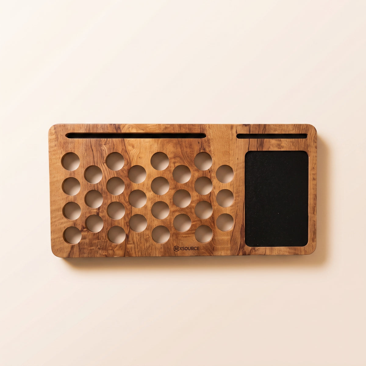 Wooden Lap Desk - Cross & Round Design, Stable Laptop/Notebook Surface