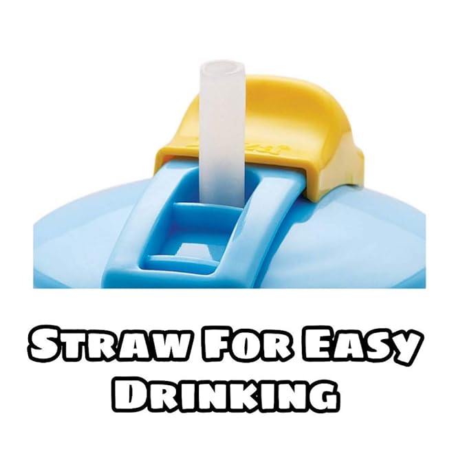 Baby Sipper Cup with Straw Leak-Proof, Dual Handle, Flip-Top Lid