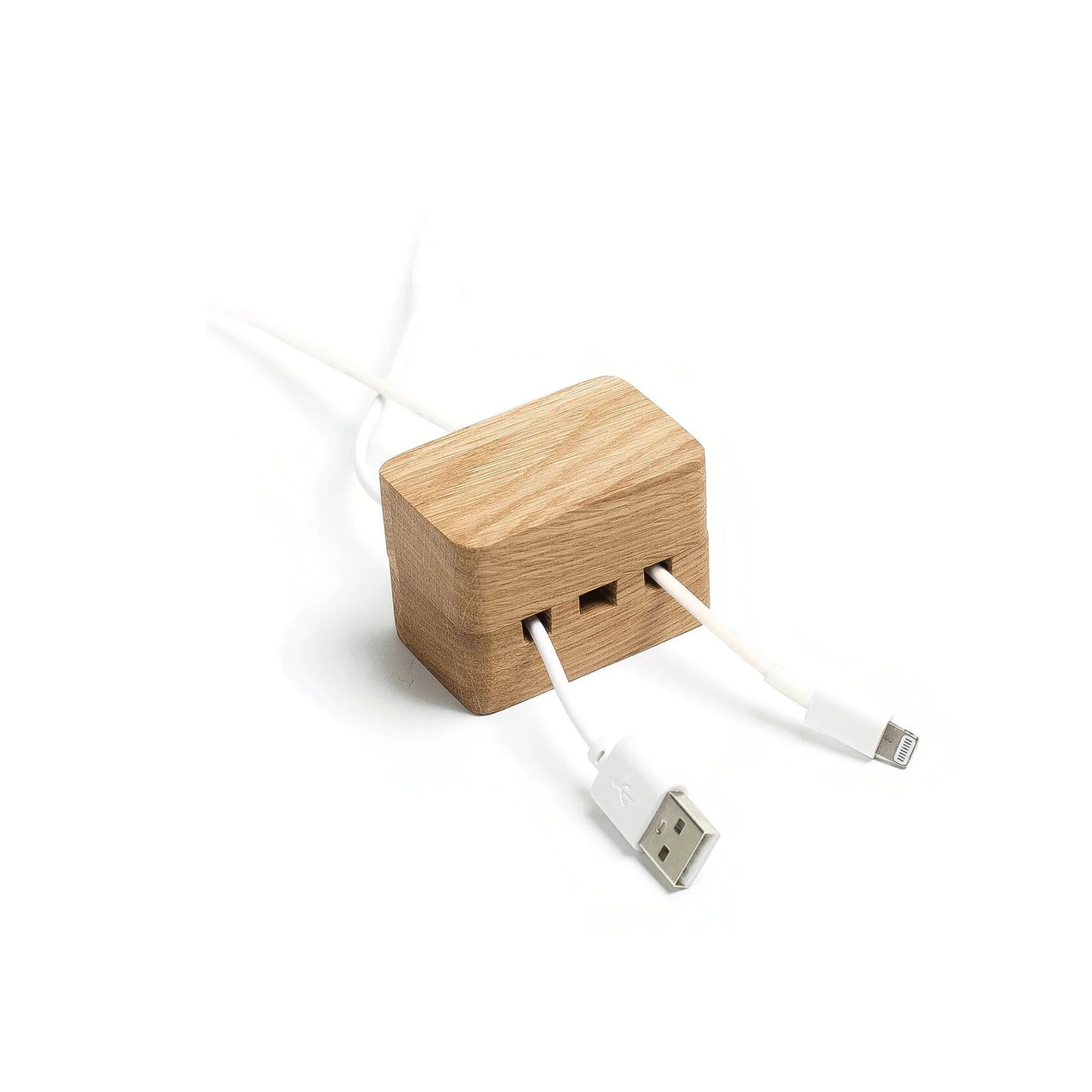 Wooden Desk Organizer Set – Laptop Stand, Mobile Holder & Cable Organizer Combo for Office
