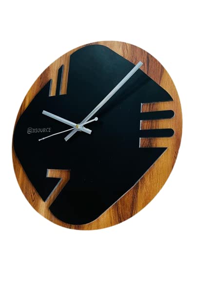 Wooden Non Ticking Wall Clock