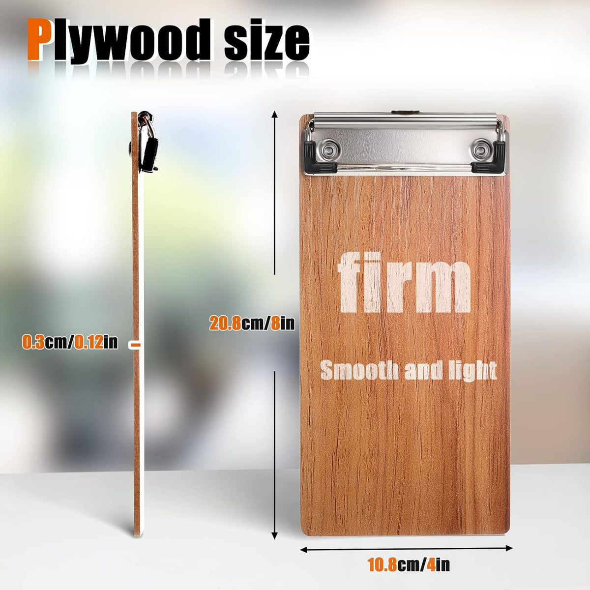Mini Wooden Clipboard Set - Photo Wall Display & Menu Holder, Bulk Packs