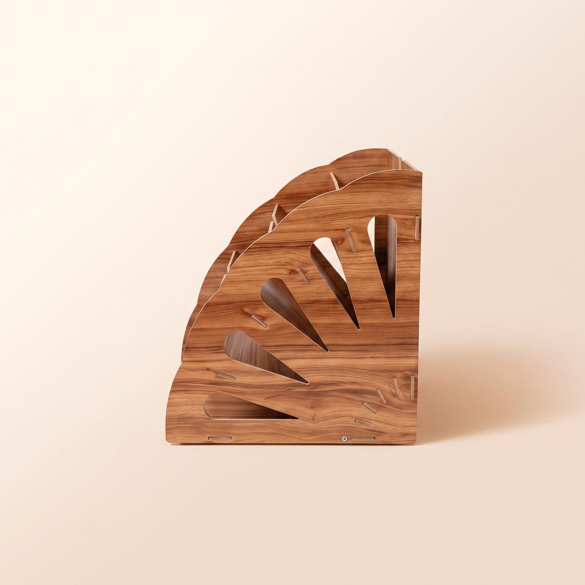 Wooden Magazine Holder - Angled Rack for Magazines, Mail & Files