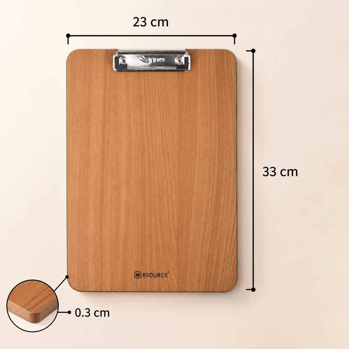 Wooden Clipboard with Metal Clip - 6 Premium Finishes (MOQ 2)