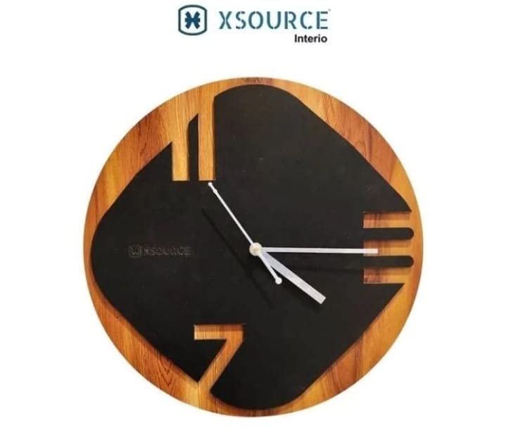 Wooden Non Ticking Wall Clock