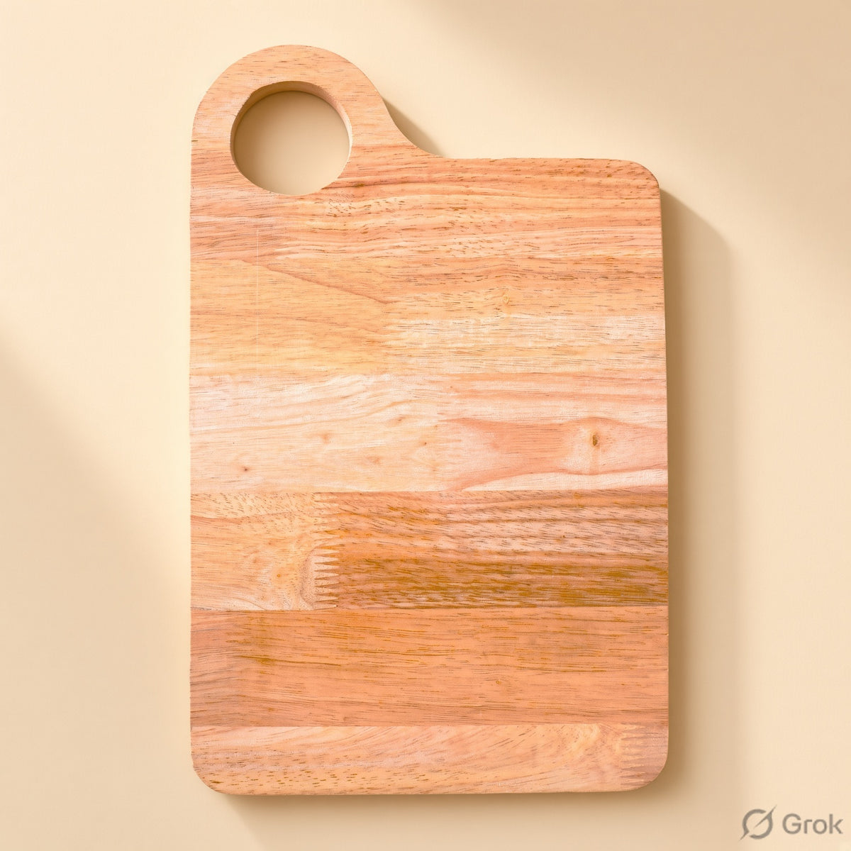 Wooden Chopping Board - Natural Rubberwood, Small/Large/With Serving Plate