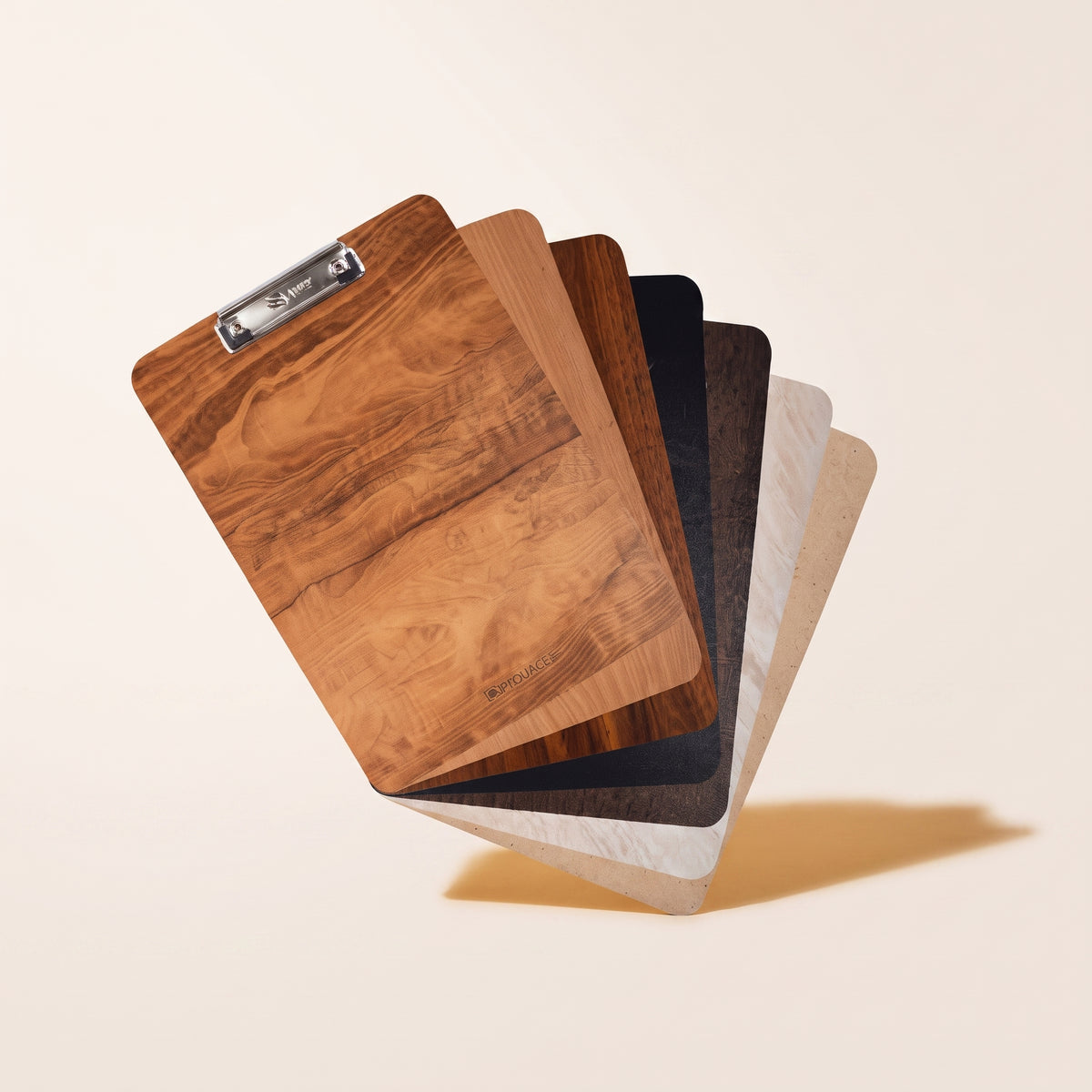 Wooden Clipboard with Metal Clip - 6 Premium Finishes (MOQ 2)