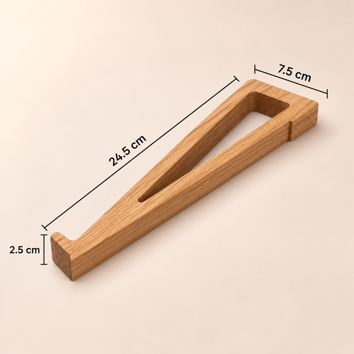 Wooden Magnetic Desk Stand - Laptop Stand, Mobile Holder & Cord Organizer