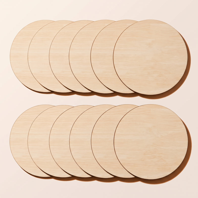 Wooden Mandala Decorative Plates - Set of 2, 5 Sizes