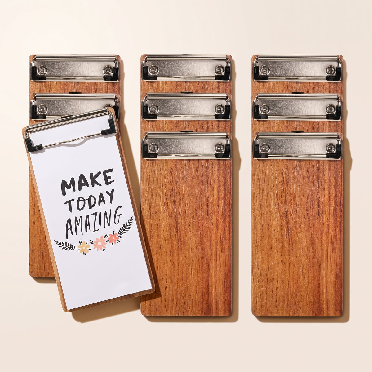 Mini Wooden Clipboard Set - Photo Wall Display & Menu Holder, Bulk Packs