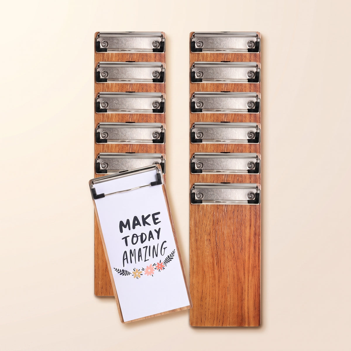 Mini Wooden Clipboard Set - Photo Wall Display & Menu Holder, Bulk Packs