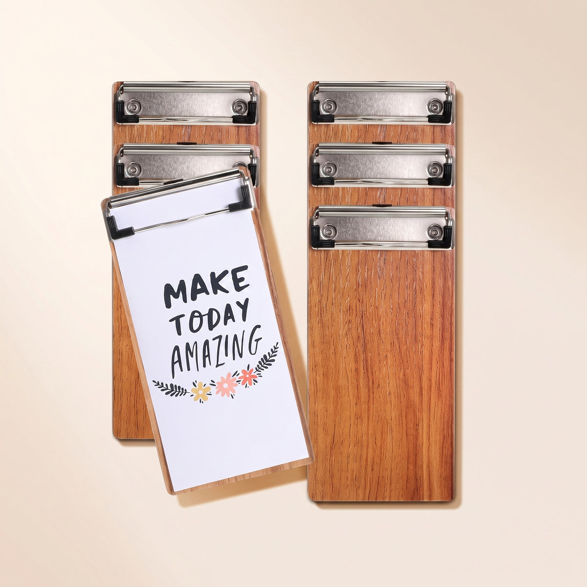Mini Wooden Clipboard Set - Photo Wall Display & Menu Holder, Bulk Packs