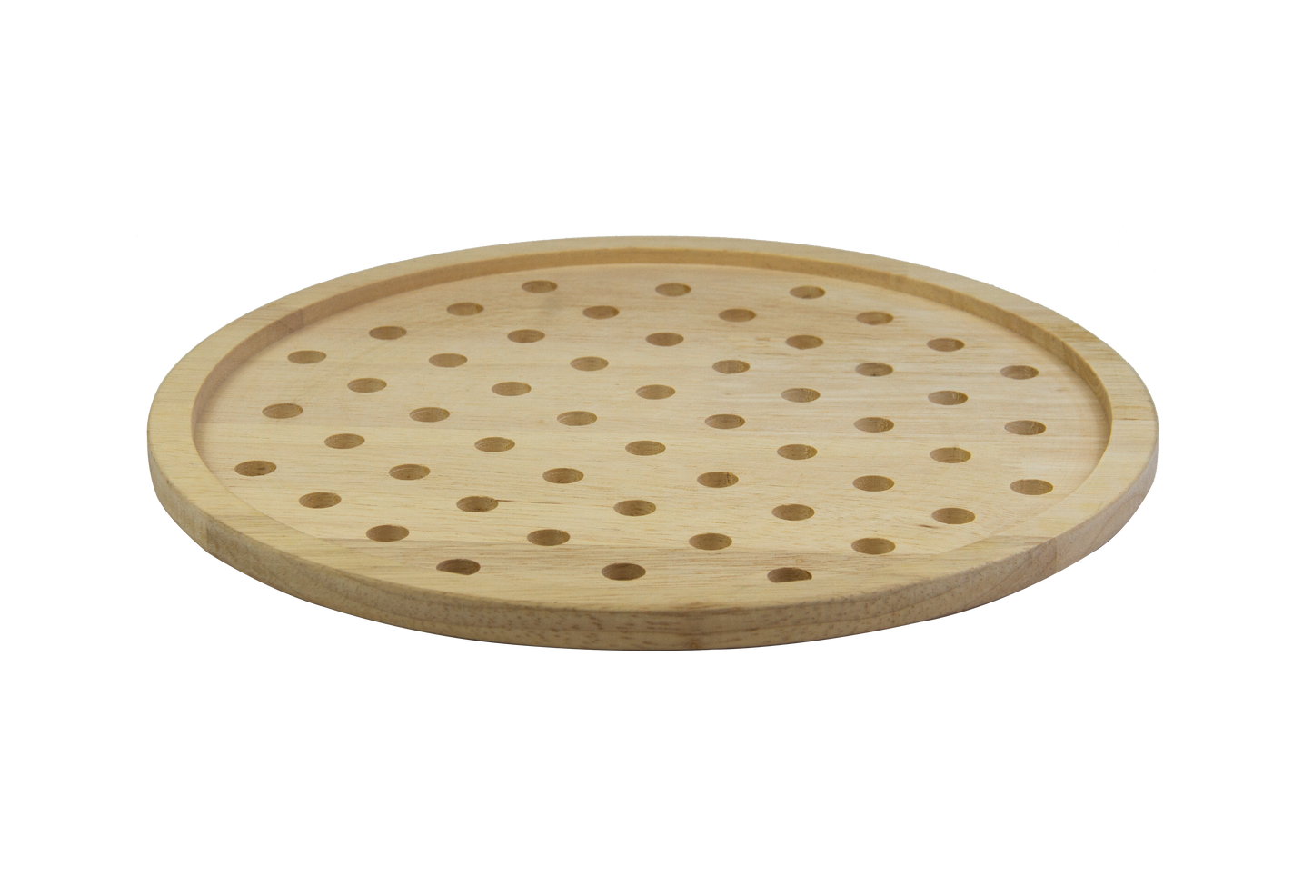 Wooden Roti Tray with Carved Design