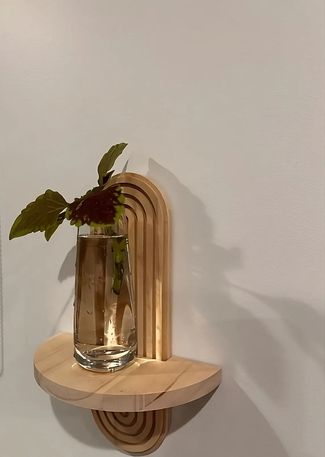 Wooden Wall Shelf - Seasoned Pine, 1 Tier or 2 Tier