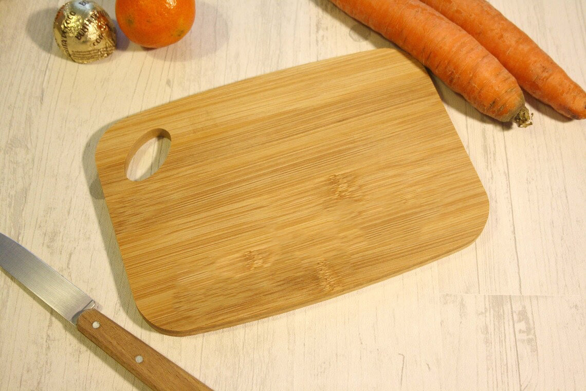Wooden Chopping Board - Natural Rubberwood, Small/Large/With Serving Plate