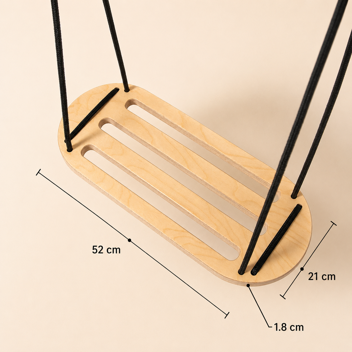 Wooden Swing for Kids - Line / Grand