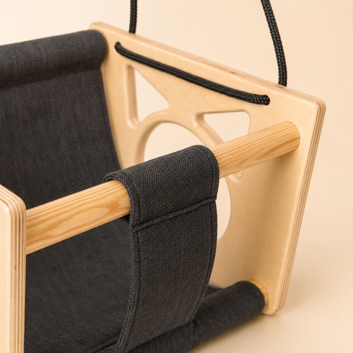 Montessori Wooden Baby Swing with Safety Harness (Mini)