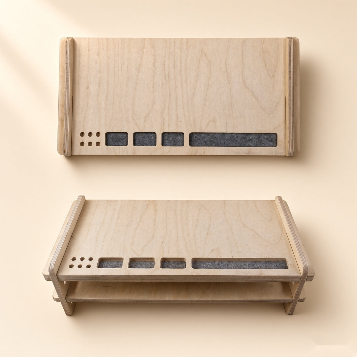 Wooden Monitor Stand - Design 2