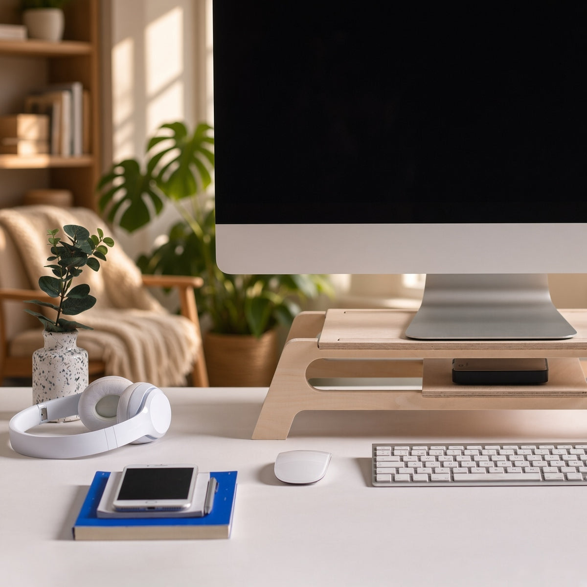 Wooden Monitor Stand - Design 1