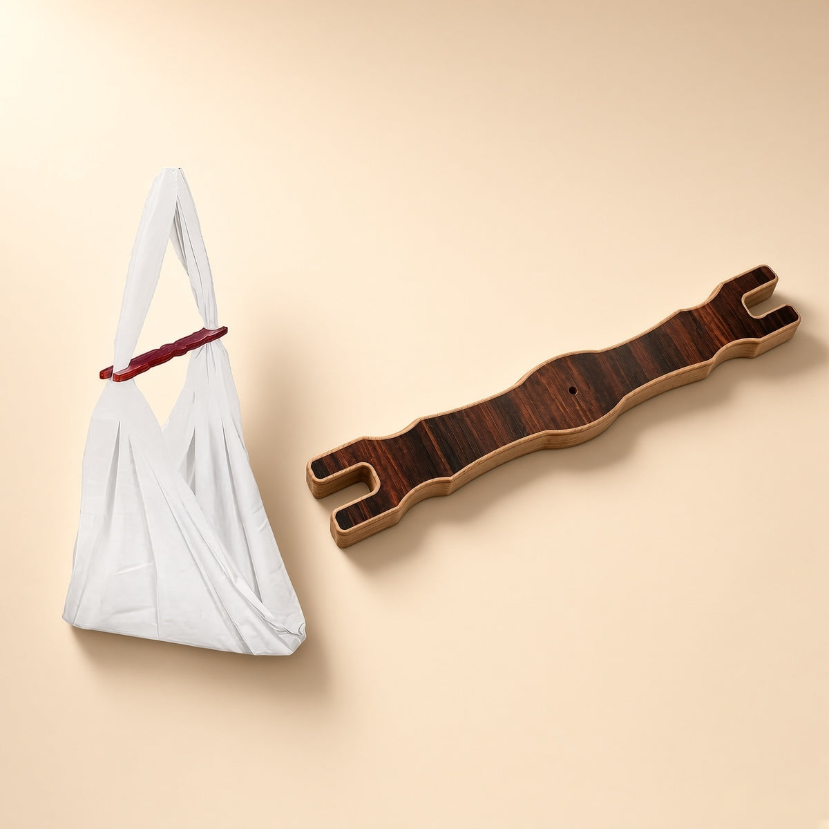 Wooden Cradle Swing Rope - Thotil Kambu Baby Cradle Hanger with Cotton Strap